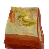 AS IS Chanel Silk Floral Scarf