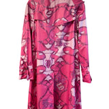 Burberry Nylon Graphic Print Trench Coat Women's Size 38 = US size: S