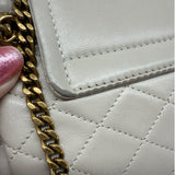 Saint Laurent Cream Mini Nolita Leather Purse