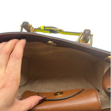 Gucci Brown Leather Diana Small Tote Purse Bamboo
