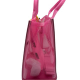 NWT Marc Jacobs Pink Medium Mesh Tote Bag With Crossbody Strap