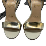 Christian Louboutin Police 100 Patent Calf Sandals Women's Size 35 = US 5