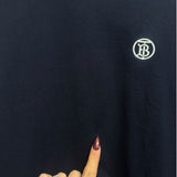 Burberry Navy Parker TB Circle Logo Size XL Men's Tops