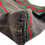 Gucci Crest Print Canvas Tote