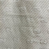 Gucci Cream GG Stripe Wool/Silk Midi Size L Women's Dress