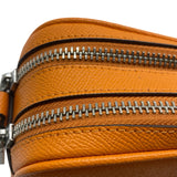 Coach Orange Pebbled Leather Jes Crossbody 20 Purse