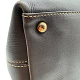 Salvatore Ferragamo Gancio Leather Top Handle With Crossbody Strap