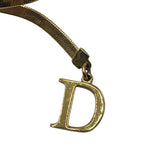 y2k Dior John Galliano Era Gold Plated CD bow choker