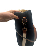 Chloe Black Canvas Diaper Bag Purse