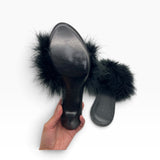Balenciaga Boudoir Feather Mules in Women's size 38/US 8