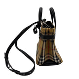 Burberry Mini Banner Vintage Check Handle Bag