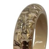 Louis Vuitton Wide Inclusion Resin & Stars Bangle in cream