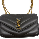Saint Laurent Chocolate Lambskin Small LouLou Purse