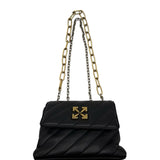 AS IS Off White Jackhammer Quilted Leather Shoulder Bag