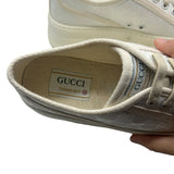 Gucci White GG Tennis Platform Size 38 ~ US 8 Women's Shoes