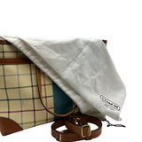 Coach Cream Heritage Tattersall Tote Bag Purse