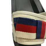 AS IS Gucci Web Bow Slides Women's Size 36 ~ US 6