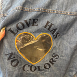 Moschino Clear Heart Blue Size M Women's Top