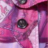 Burberry Nylon Graphic Print Trench Coat Women's Size 38 = US size: S