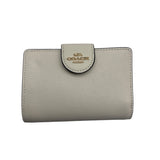 Coach Cream Medium Corner Zip Women's Wallet