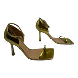 Bottega Veneta Metallic Stretch Leather Sandal Women's 39 = US 9