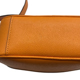 Coach Orange Pebbled Leather Jes Crossbody 20 Purse