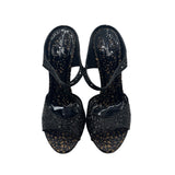 Bottega Veneta Patent Lace Strappy Heels Women's Size 39.5 ~ US 9.5