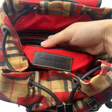 Burberry Graffiti Vintage Check Medium Backpack