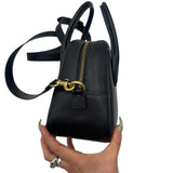 Coach Black Leather Borough Bowling Bag Purse