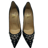 Christian Louboutin Door Knock 100 Studded Heels Size 38 = US 8