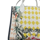 Balmain B Army Floral Canvas Small Tote