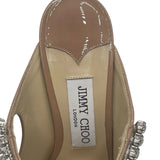 Jimmy Choo Bing Crystal Embellished Patent Mules Women's 38.5 = US 8.5