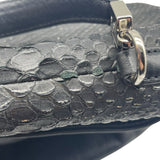 Coach Madison Satchel Flap Glitter Python