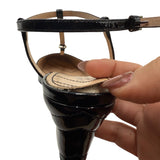 AS IS Gucci Petite GG Patent Slingback Heels Women's 37.5 ~ US 7.5