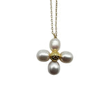 Tory Burch Pearl Clover Pendant Necklace