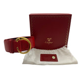 Cartier Panthere Leather Belt Women's Size 22