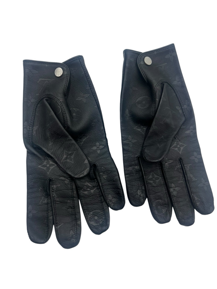 louis vuitton handschuhe herren Louis Vuitton Monogram Eclipse Leather Gloves – Dechoes Resale