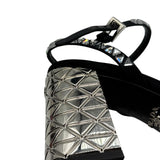 Prada Crystal Embellished Block Heels Women's Size 36.5 ~ US 6.5