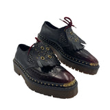 Burberry Two Toned Brogue Leather Bisset Loafers Women's Size 40 ~ US 10