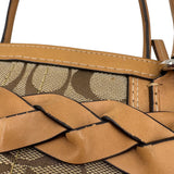 AS IS Vintage Coach Hampton Braided Carryall Bag
