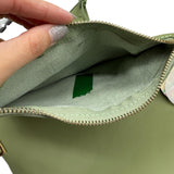 Viola Castellani Green Leather Slouch Purse