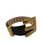 AS IS Balmain Anthem Wide Leather Belt -  Size 80 US 32