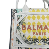 Balmain B Army Floral Canvas Small Tote