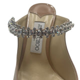 Jimmy Choo Bing Crystal Embellished Patent Mules Women's 38.5 = US 8.5