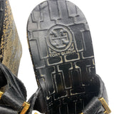 Tory Burch Black Snakeskin Shoe Size 8.5 Women's Shoes