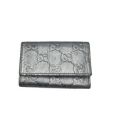 AS IS Guccissima Metallic Bow Key Holder