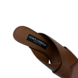 Dolce & Gabbana Crisscross Slides Sandals Womens size 39 = US 9