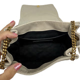 Saint Laurent Cream Mini Nolita Leather Purse
