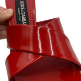 Dolce & Gabbana DG Patent Leather Mules Women's Size 36.5 = US 6.5