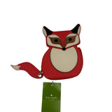 Kate Spade Red "Blaze A Trail" Fox Coin Purse Women's Wallet